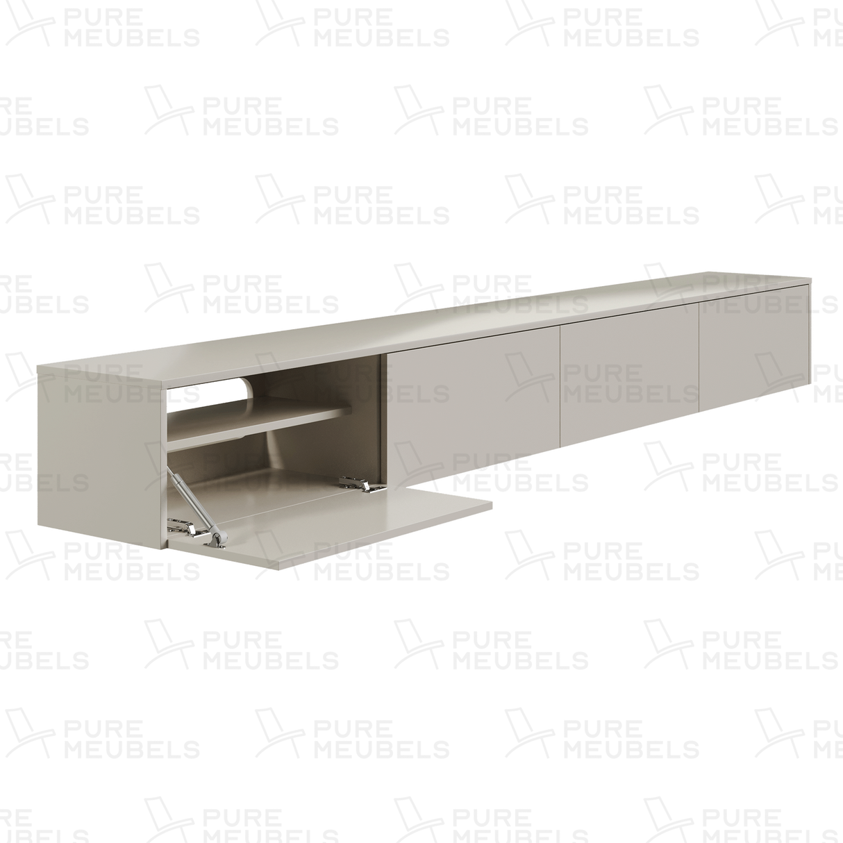 Madera TV-Meubel zwevend beige 280 cm