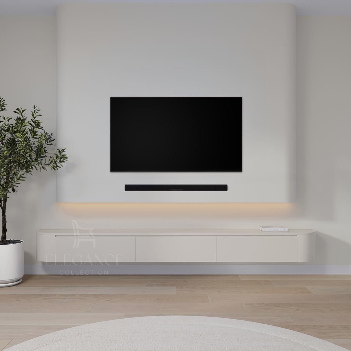Dulce Japandi Tv-meubel 280 x 32 x 28 cm - Beige