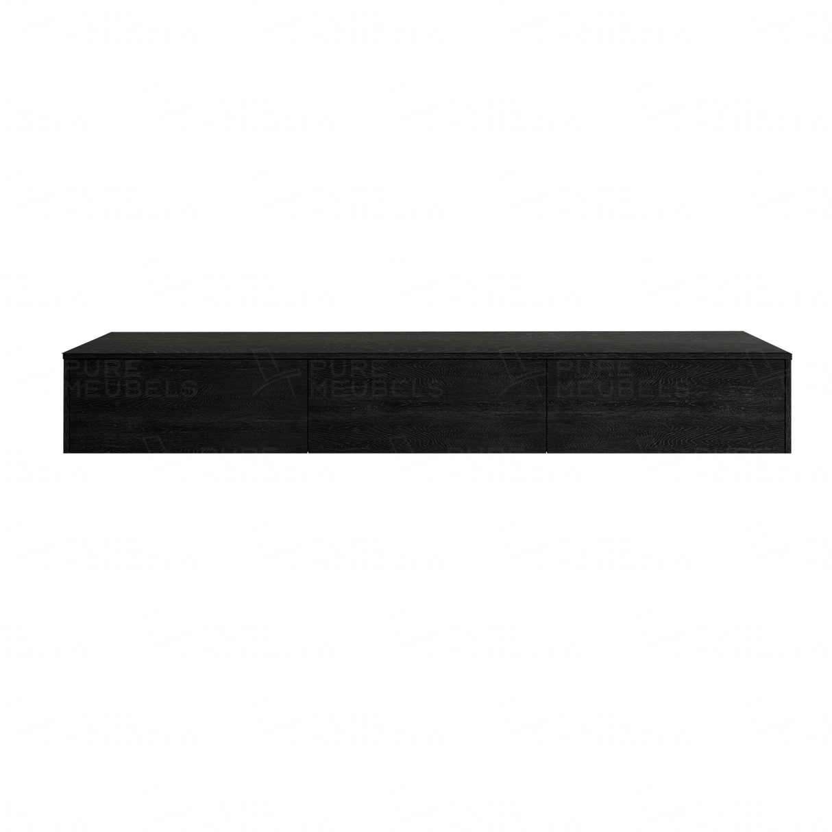 Madera TV-Meubel zwevend zwart 240 cm