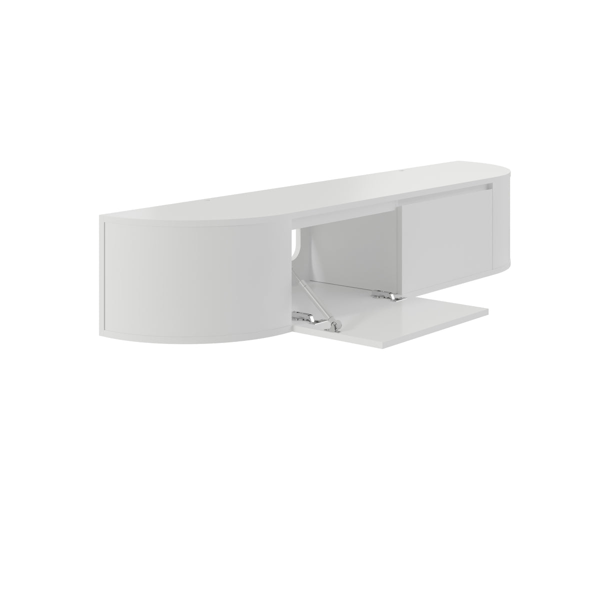 Aura Japandi Tv-meubel 180 x 35 x 33 cm - Wit