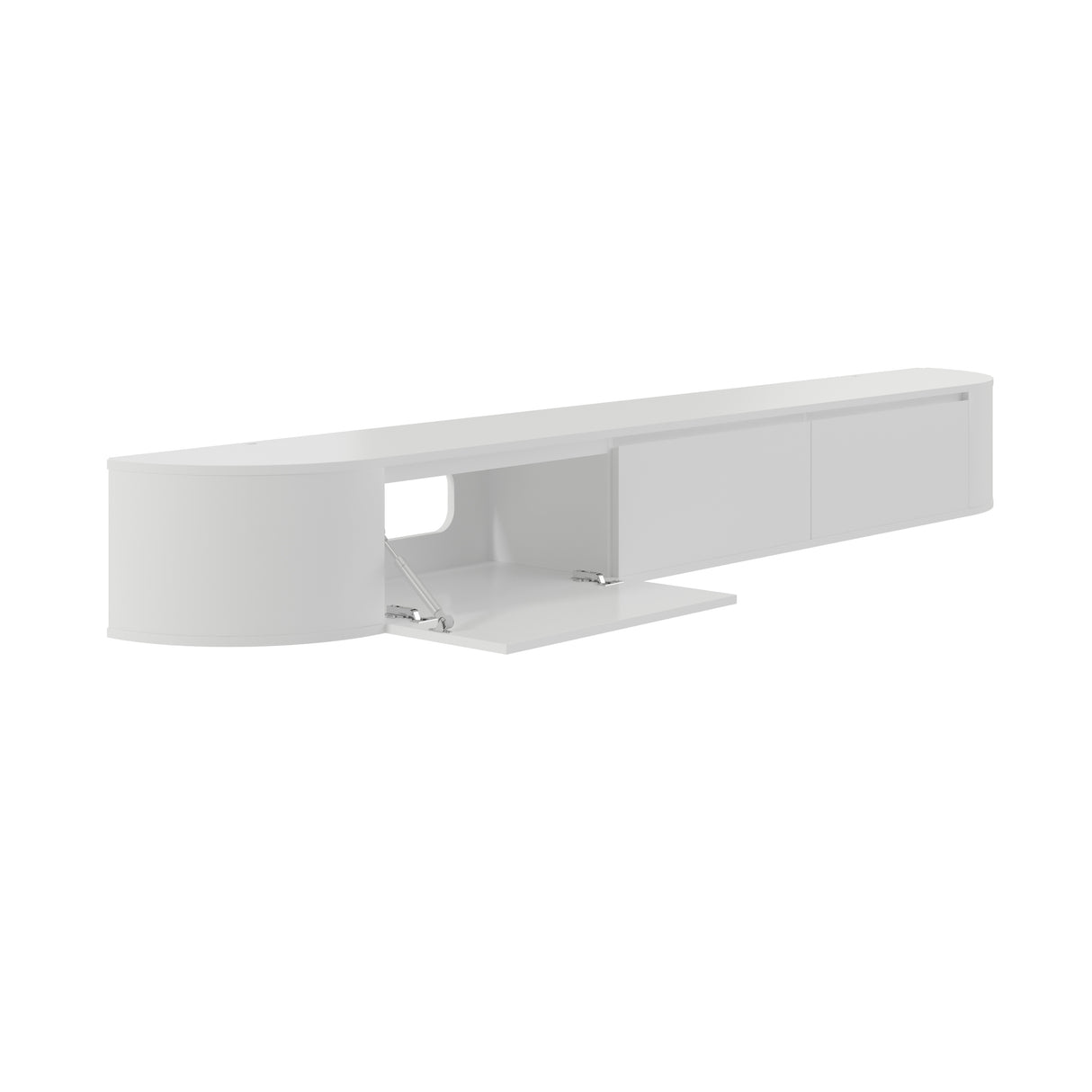 Aura Japandi Tv-meubel 280 x 35 x 33 cm - Wit