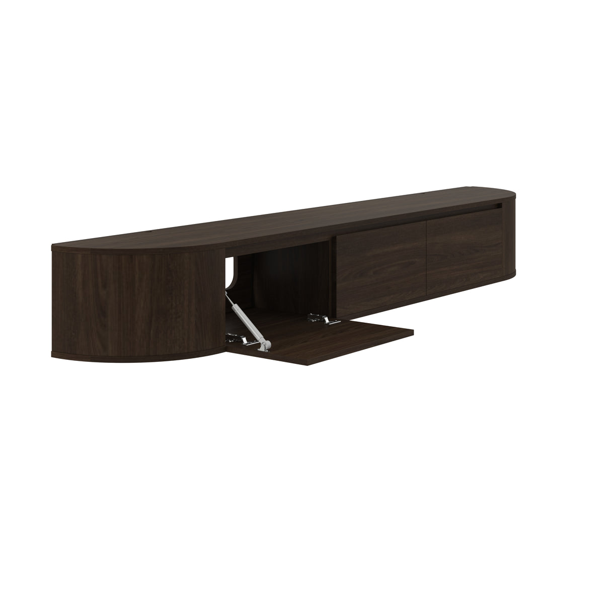 Aura Japandi Tv-meubel 240 x 35 x 33 cm - Walnoot