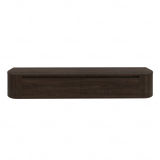 Dulce curved TV-Meubel zwevend walnut 180 cm