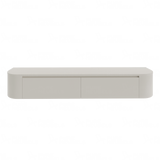 Dulce curved TV-Meubel zwevend beige 180 cm