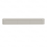 Dulce curved TV-Meubel zwevend beige 240 cm