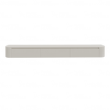 Dulce curved TV-Meubel zwevend beige 280 cm