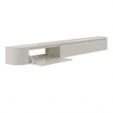 Dulce curved TV-Meubel zwevend beige 280 cm