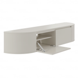 Aura curved TV-Meubel zwevend beige 180 cm