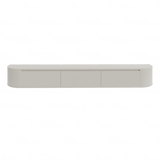 Aura curved TV-Meubel zwevend beige 280 cm