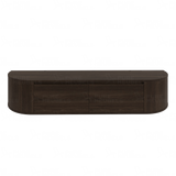 Aura curved TV-Meubel zwevend walnut 180 cm