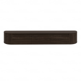 Aura curved TV-Meubel zwevend walnut 240 cm