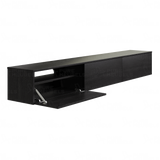 Madera TV-Meubel zwevend zwart 240 cm