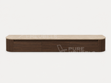 Dulce Japandi Tv-meubel 180 x 32 x 28 cm - Walnoot Travertine