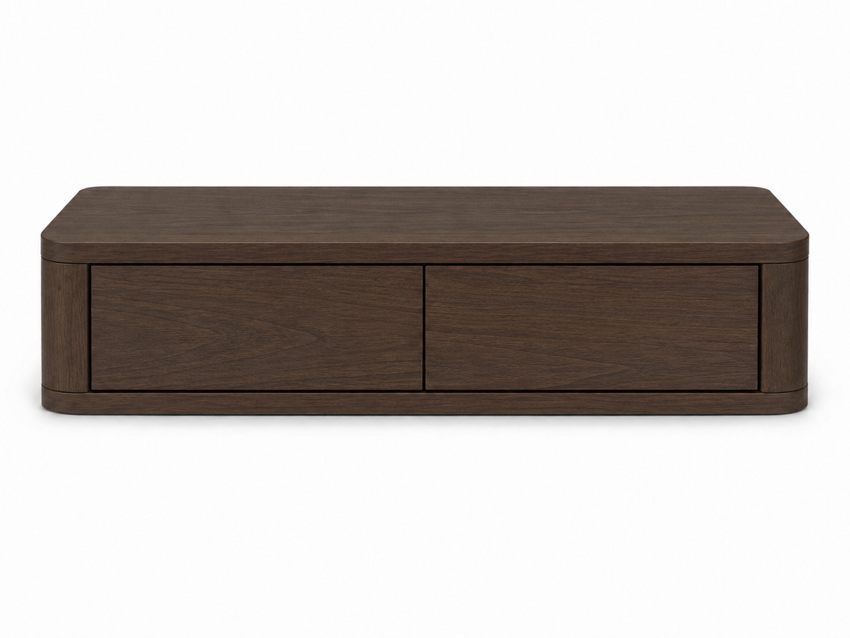 Gangkast Japandi Walnoot 80 x 27 x 15 cm