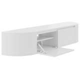 Aura curved TV-Meubel zwevend wit 180 cm