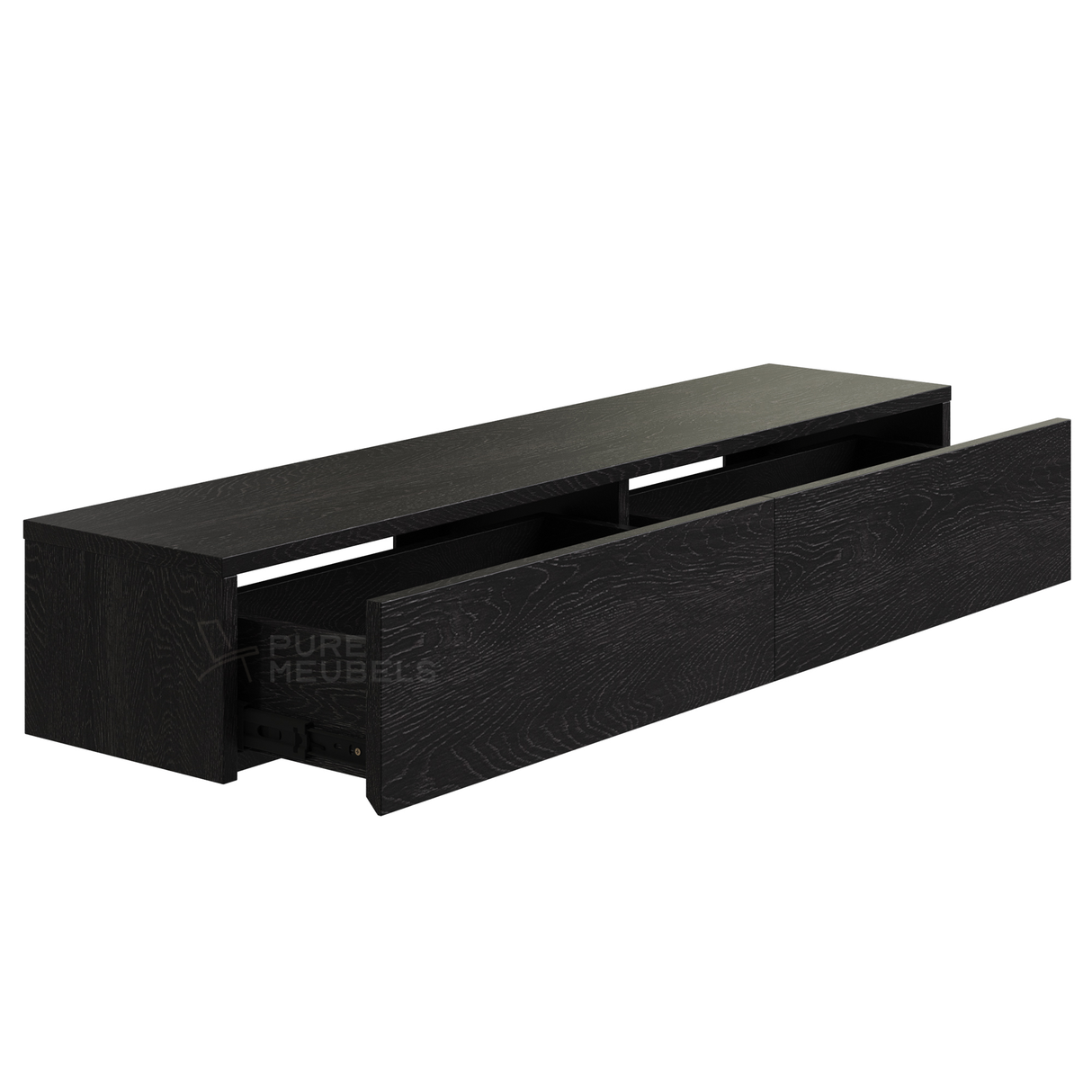 Gangkast Zwevend 100 x 26 x 20 cm - Zwart