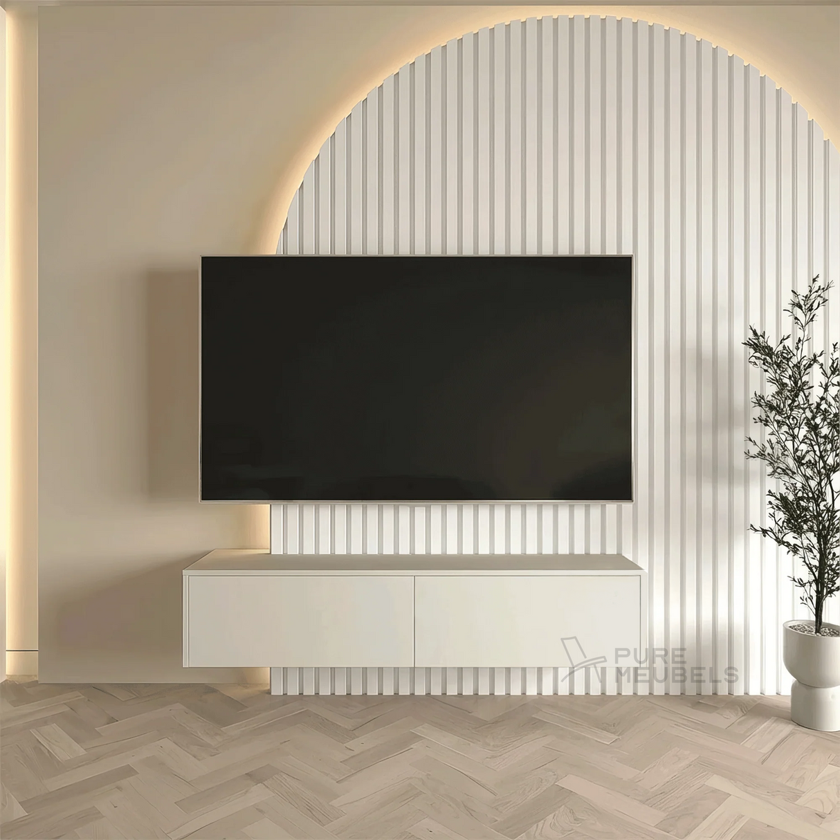 Madera Tv-meubel 150 x 36 x 33 cm - Beige