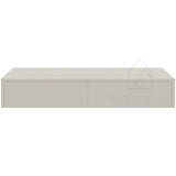 Gangkast zwevend beige 100x26x20 cm