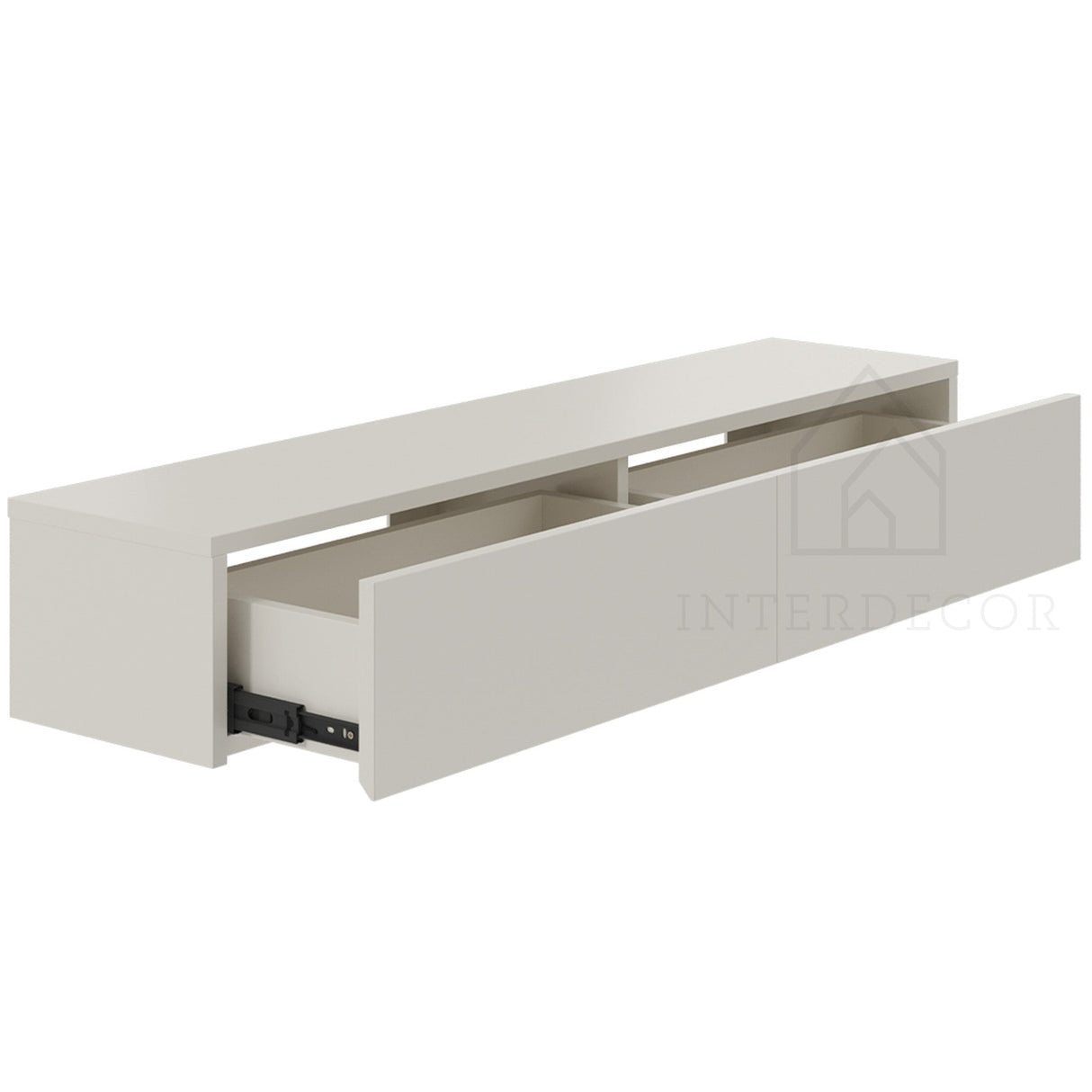 Gangkast zwevend beige 100x26x20 cm