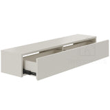 Gangkast zwevend beige 100x26x20 cm