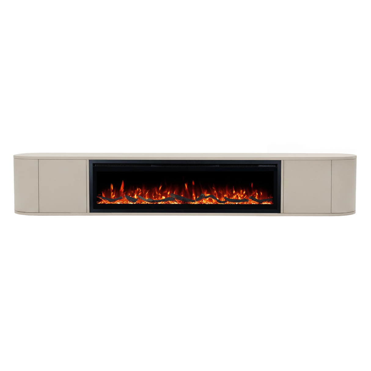 Nova Japandi Haardmeubel 280 x 32 x 39 cm - Beige