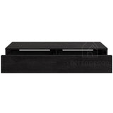 Gangkast zwevend zwart 100x20x15 cm